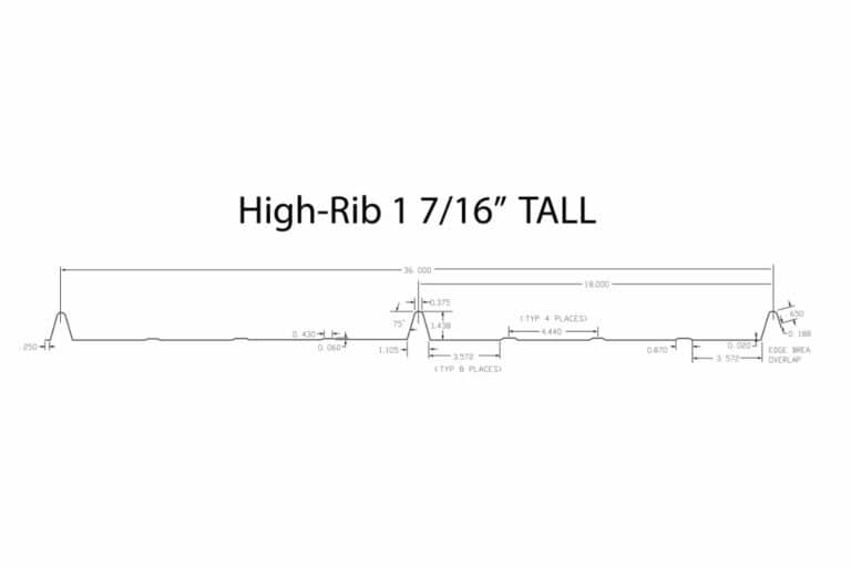 high rib metal roofing type for commercial buildings in florence co