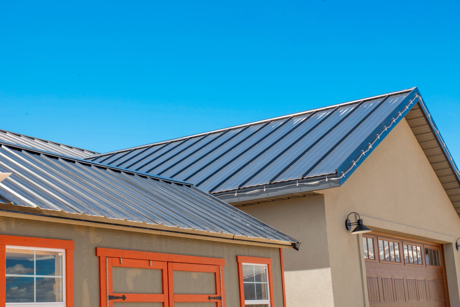 Metal roofing installed on a house in Denver CO