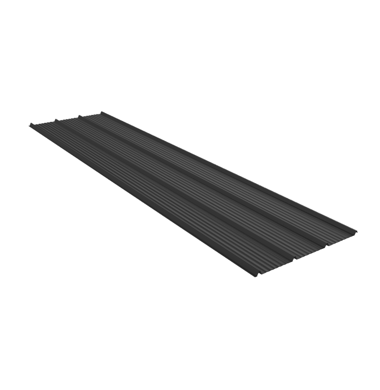 3' rugged rib metal panel