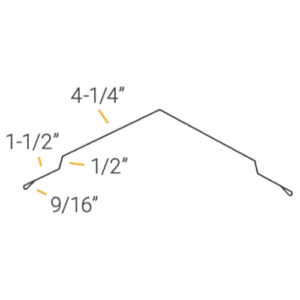 Ridge Cap trim profile